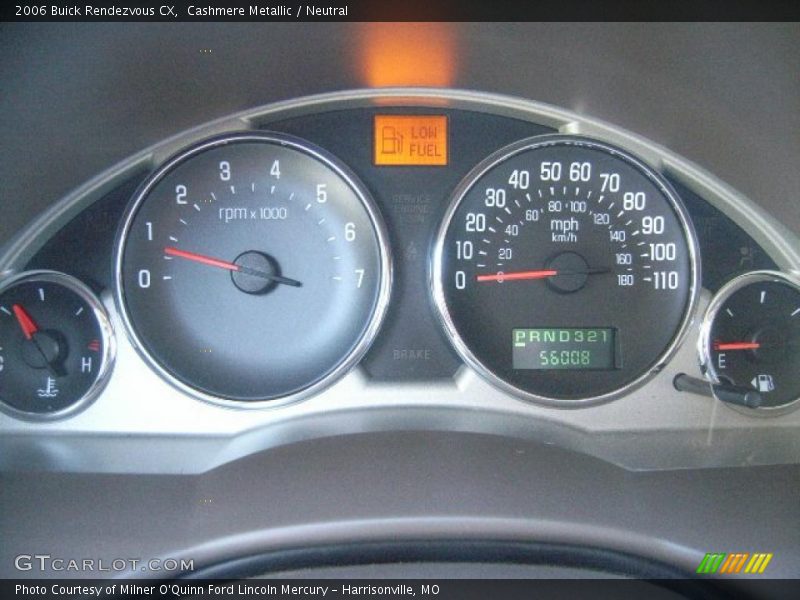 Cashmere Metallic / Neutral 2006 Buick Rendezvous CX
