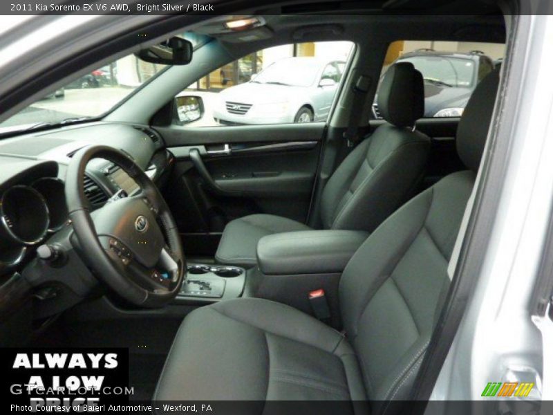 Bright Silver / Black 2011 Kia Sorento EX V6 AWD