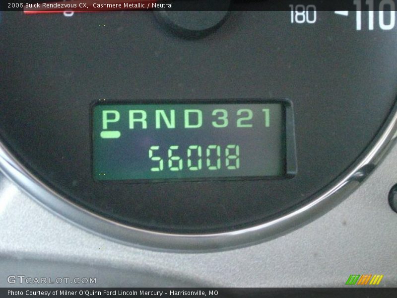 Cashmere Metallic / Neutral 2006 Buick Rendezvous CX