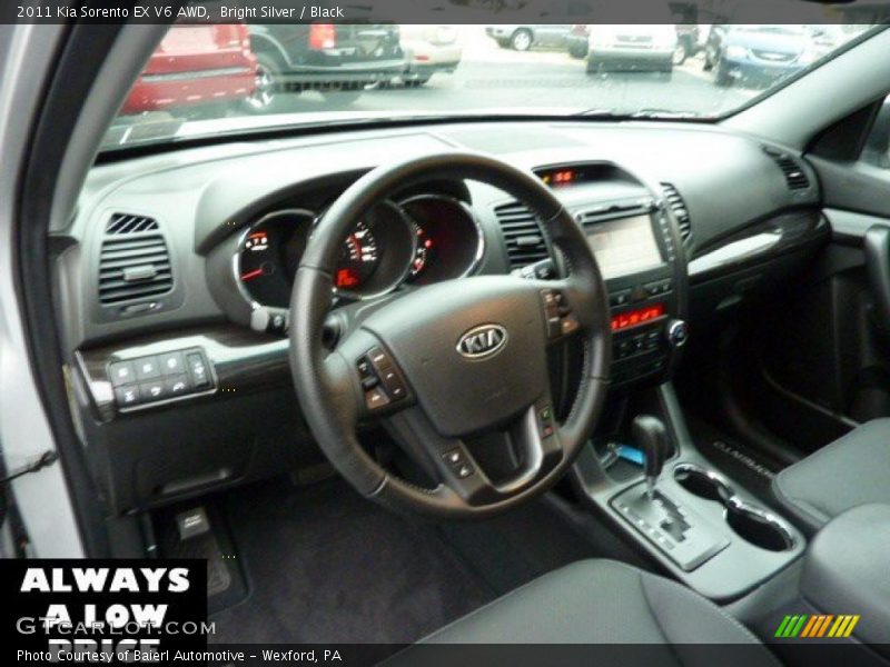 Bright Silver / Black 2011 Kia Sorento EX V6 AWD