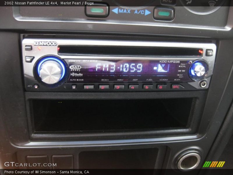 Merlot Pearl / Beige 2002 Nissan Pathfinder LE 4x4