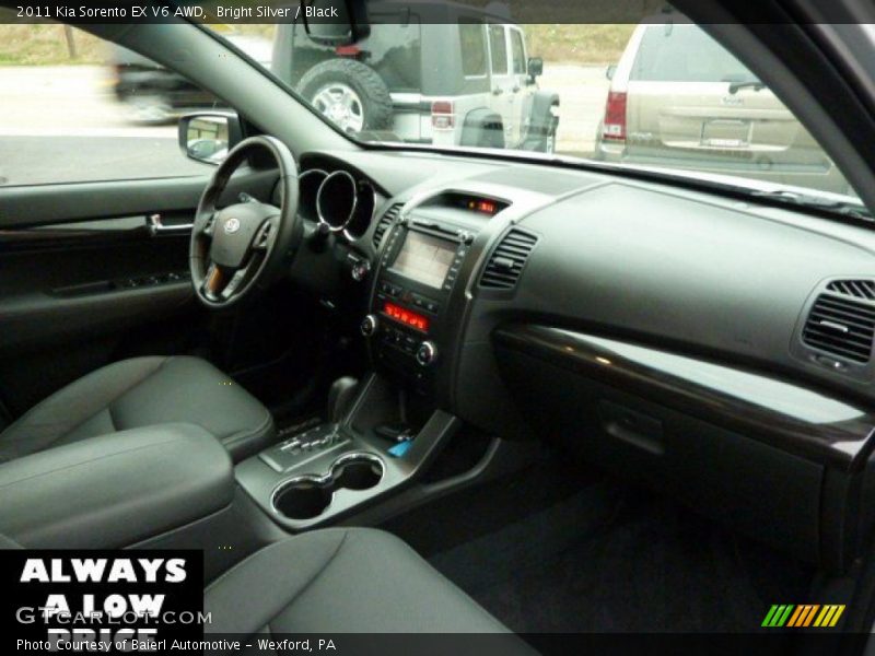 Bright Silver / Black 2011 Kia Sorento EX V6 AWD