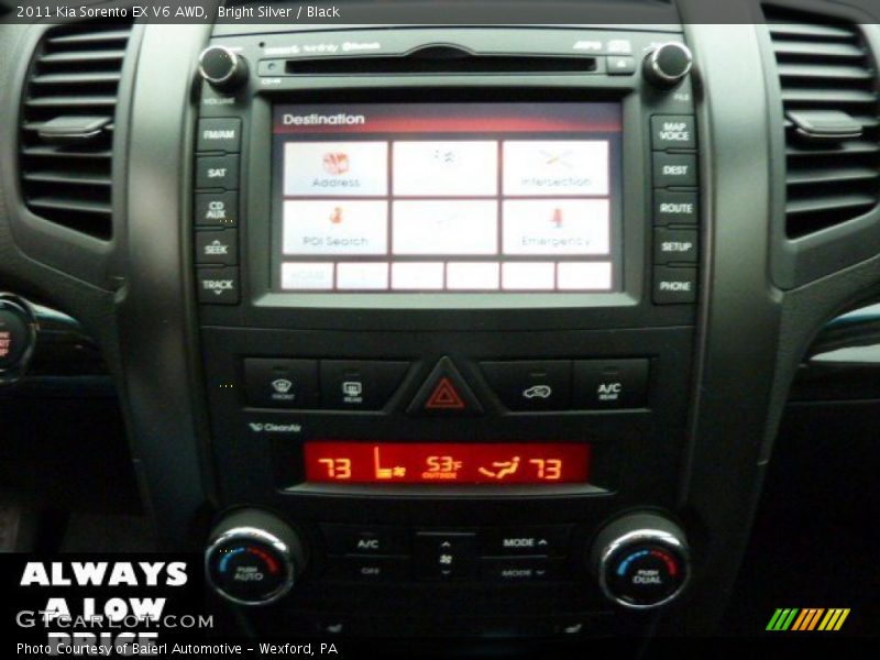 Bright Silver / Black 2011 Kia Sorento EX V6 AWD