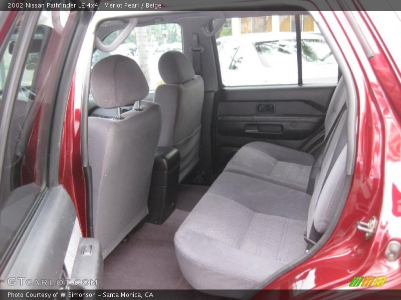 Merlot Pearl / Beige 2002 Nissan Pathfinder LE 4x4