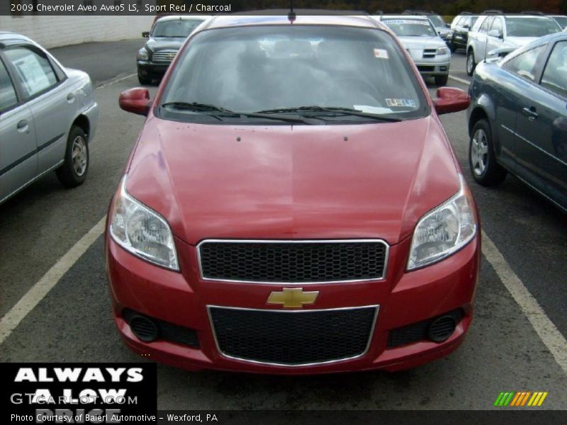 Sport Red / Charcoal 2009 Chevrolet Aveo Aveo5 LS