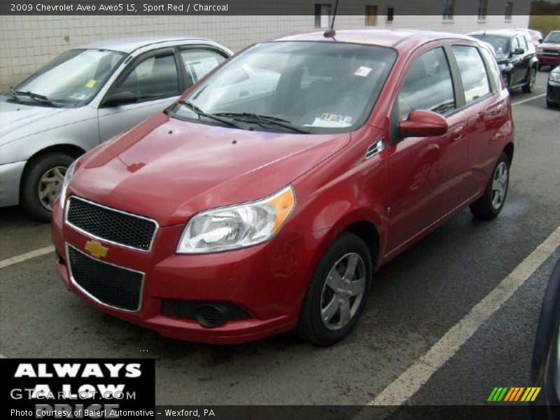 Sport Red / Charcoal 2009 Chevrolet Aveo Aveo5 LS