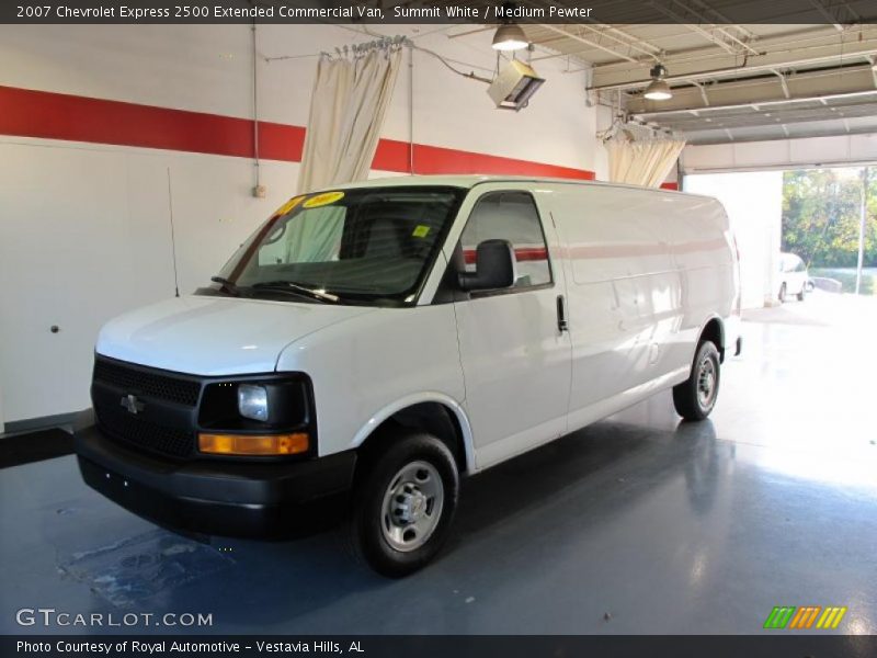 Summit White / Medium Pewter 2007 Chevrolet Express 2500 Extended Commercial Van