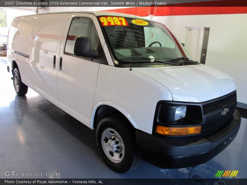 Summit White / Medium Pewter 2007 Chevrolet Express 2500 Extended Commercial Van