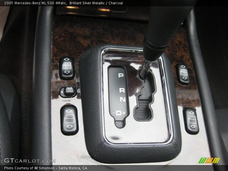 Brilliant Silver Metallic / Charcoal 2005 Mercedes-Benz ML 500 4Matic