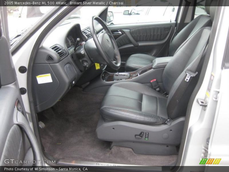 Brilliant Silver Metallic / Charcoal 2005 Mercedes-Benz ML 500 4Matic