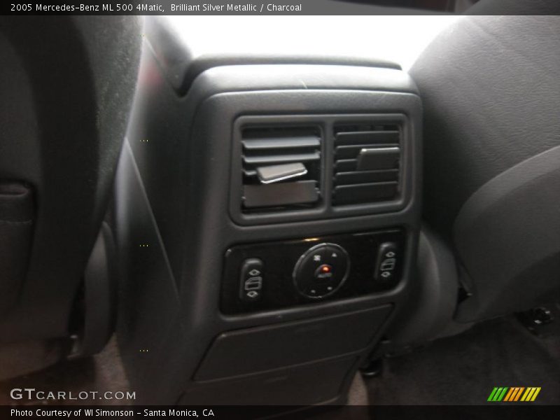 Brilliant Silver Metallic / Charcoal 2005 Mercedes-Benz ML 500 4Matic