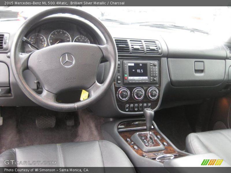 Brilliant Silver Metallic / Charcoal 2005 Mercedes-Benz ML 500 4Matic