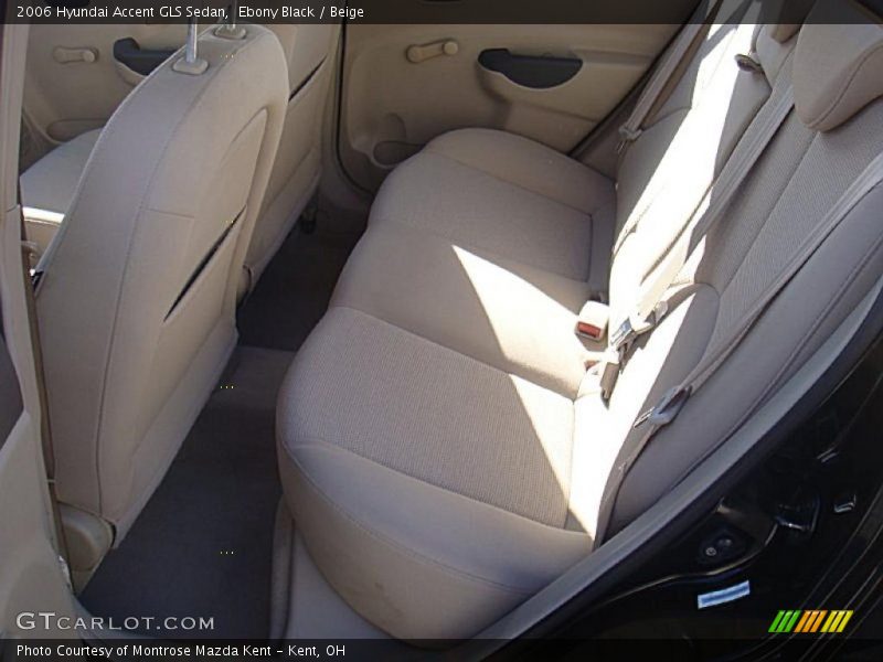 Ebony Black / Beige 2006 Hyundai Accent GLS Sedan