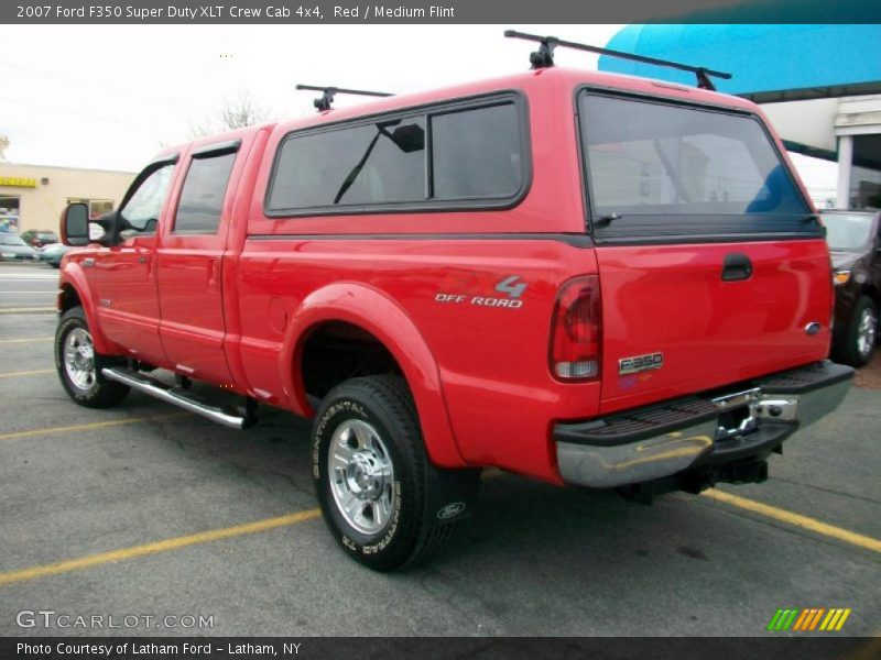 Red / Medium Flint 2007 Ford F350 Super Duty XLT Crew Cab 4x4