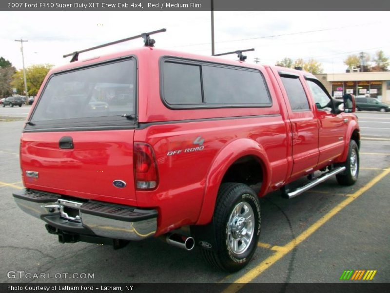 Red / Medium Flint 2007 Ford F350 Super Duty XLT Crew Cab 4x4