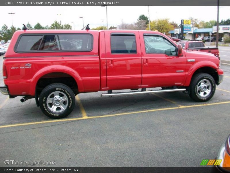 Red / Medium Flint 2007 Ford F350 Super Duty XLT Crew Cab 4x4