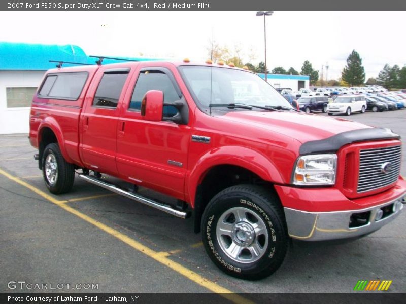 Red / Medium Flint 2007 Ford F350 Super Duty XLT Crew Cab 4x4