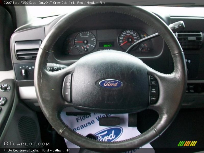 Red / Medium Flint 2007 Ford F350 Super Duty XLT Crew Cab 4x4