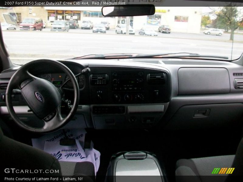 Red / Medium Flint 2007 Ford F350 Super Duty XLT Crew Cab 4x4