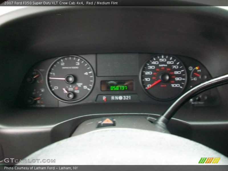 Red / Medium Flint 2007 Ford F350 Super Duty XLT Crew Cab 4x4