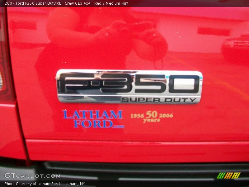 Red / Medium Flint 2007 Ford F350 Super Duty XLT Crew Cab 4x4