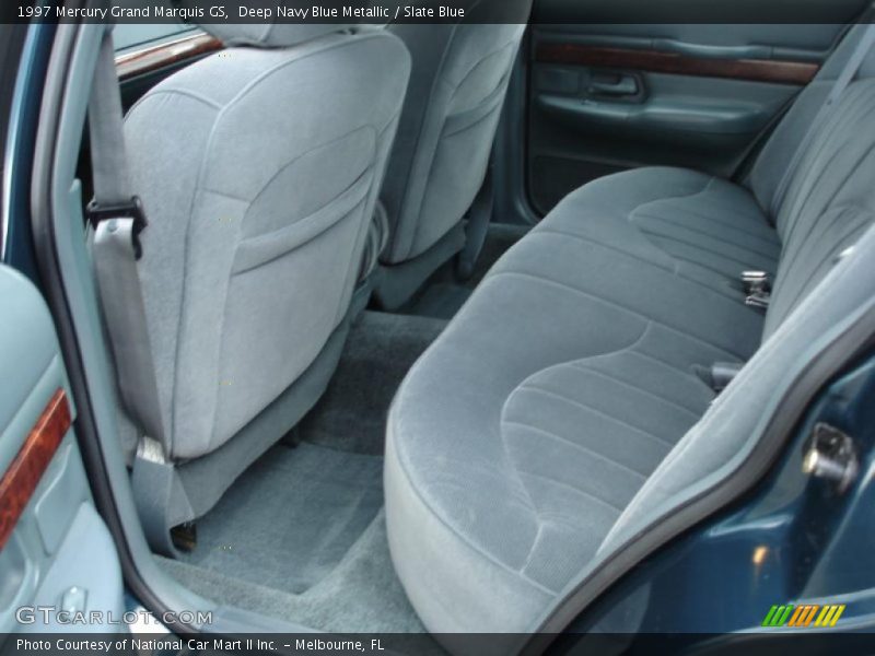 Deep Navy Blue Metallic / Slate Blue 1997 Mercury Grand Marquis GS