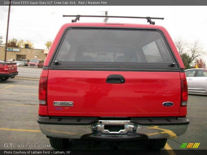 Red / Medium Flint 2007 Ford F350 Super Duty XLT Crew Cab 4x4