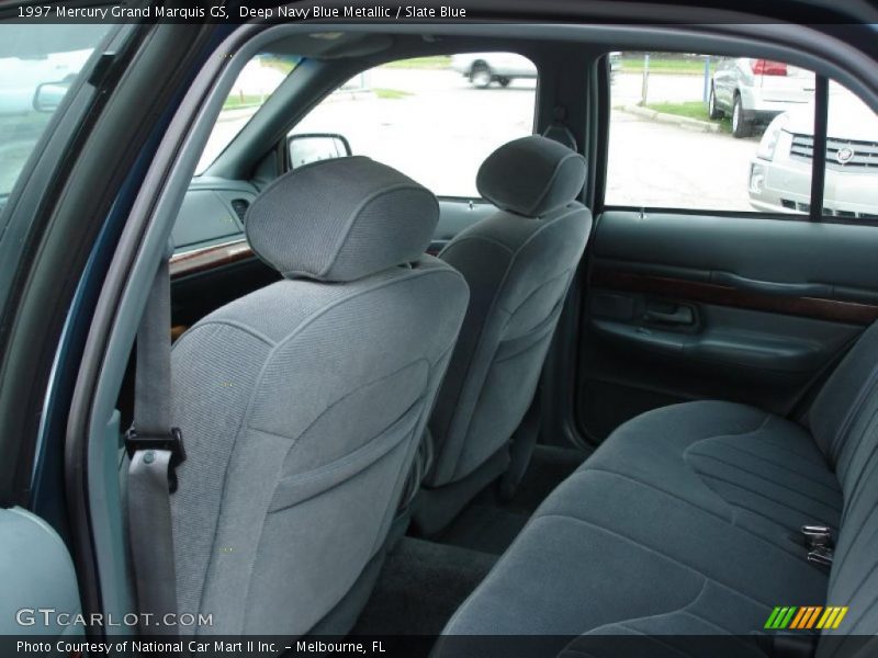 Deep Navy Blue Metallic / Slate Blue 1997 Mercury Grand Marquis GS