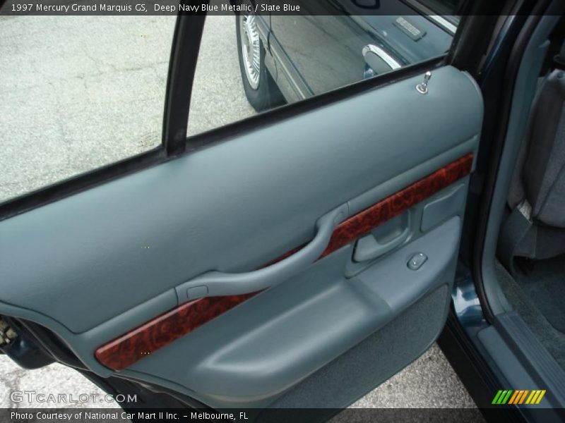 Deep Navy Blue Metallic / Slate Blue 1997 Mercury Grand Marquis GS