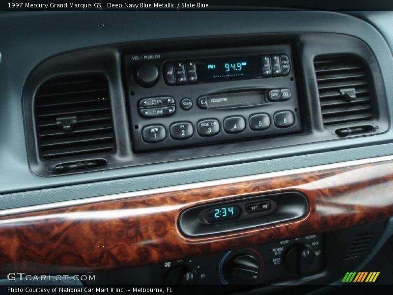 Deep Navy Blue Metallic / Slate Blue 1997 Mercury Grand Marquis GS