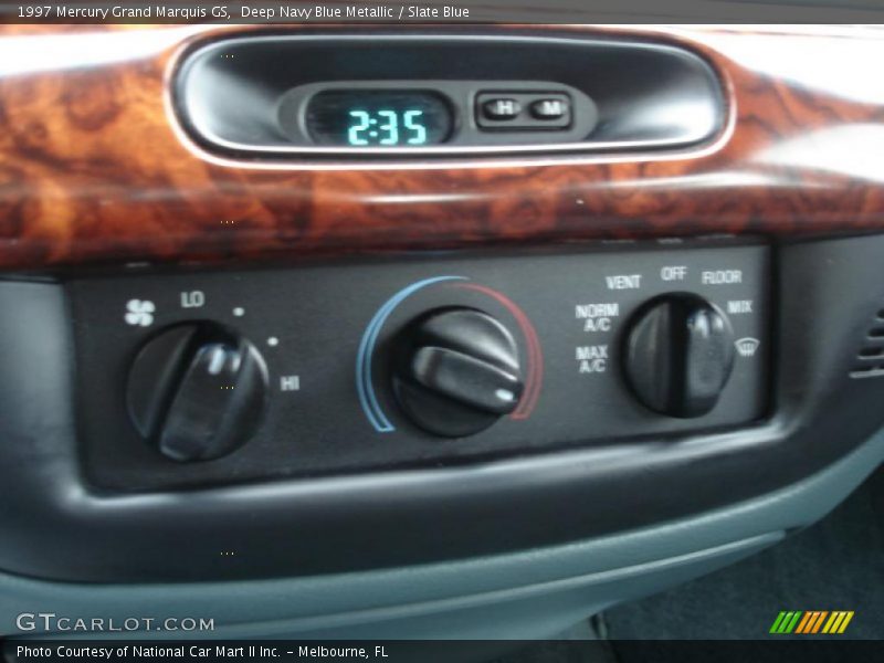 Deep Navy Blue Metallic / Slate Blue 1997 Mercury Grand Marquis GS