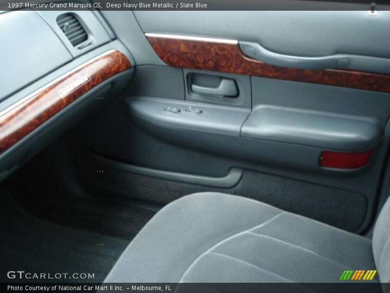 Deep Navy Blue Metallic / Slate Blue 1997 Mercury Grand Marquis GS