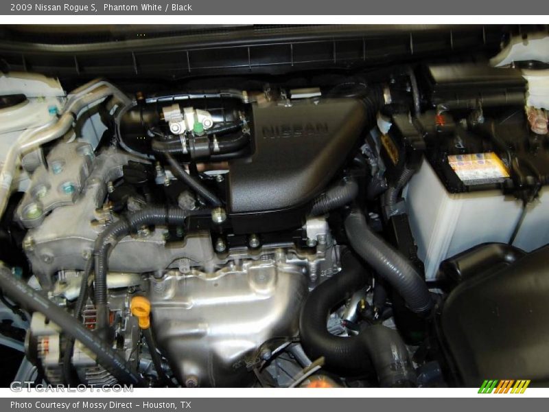 Phantom White / Black 2009 Nissan Rogue S