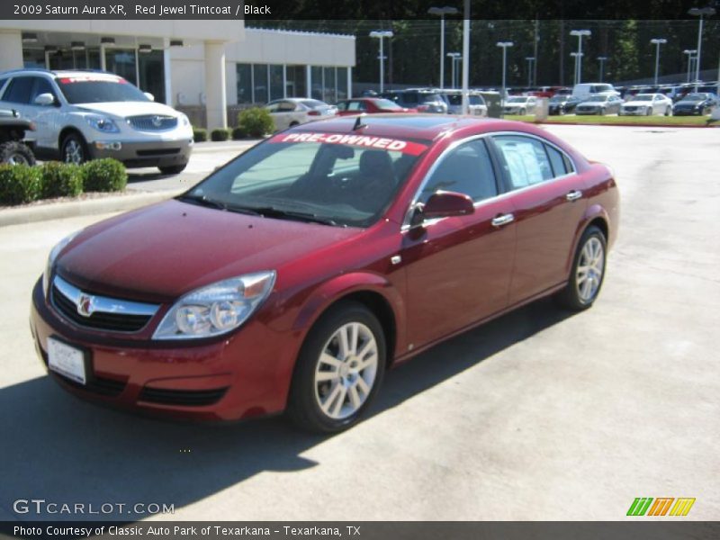 Red Jewel Tintcoat / Black 2009 Saturn Aura XR