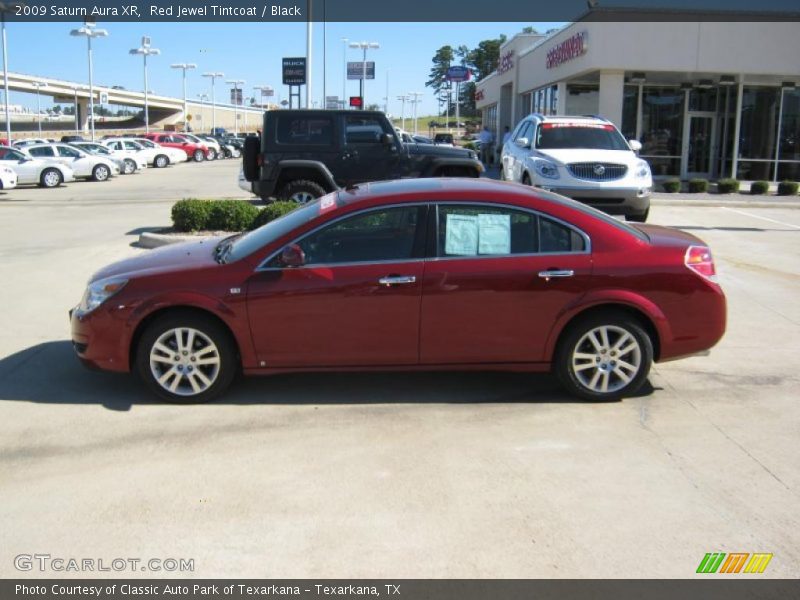 Red Jewel Tintcoat / Black 2009 Saturn Aura XR