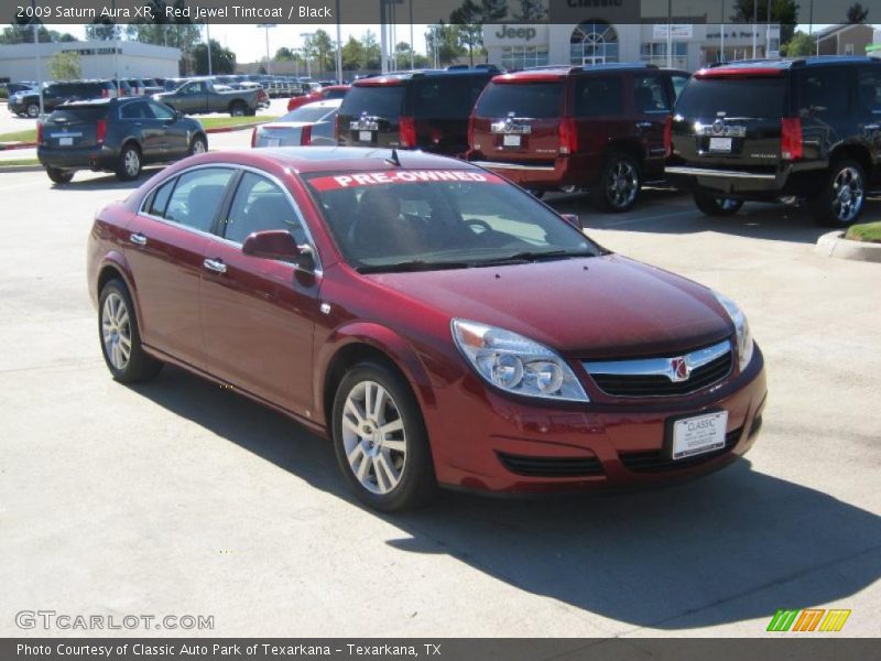 Red Jewel Tintcoat / Black 2009 Saturn Aura XR