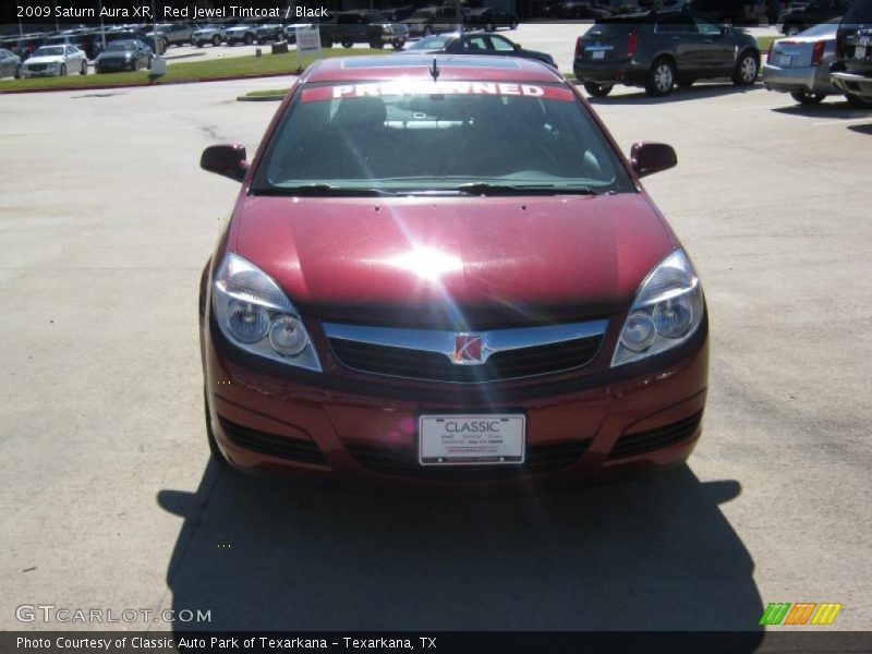 Red Jewel Tintcoat / Black 2009 Saturn Aura XR