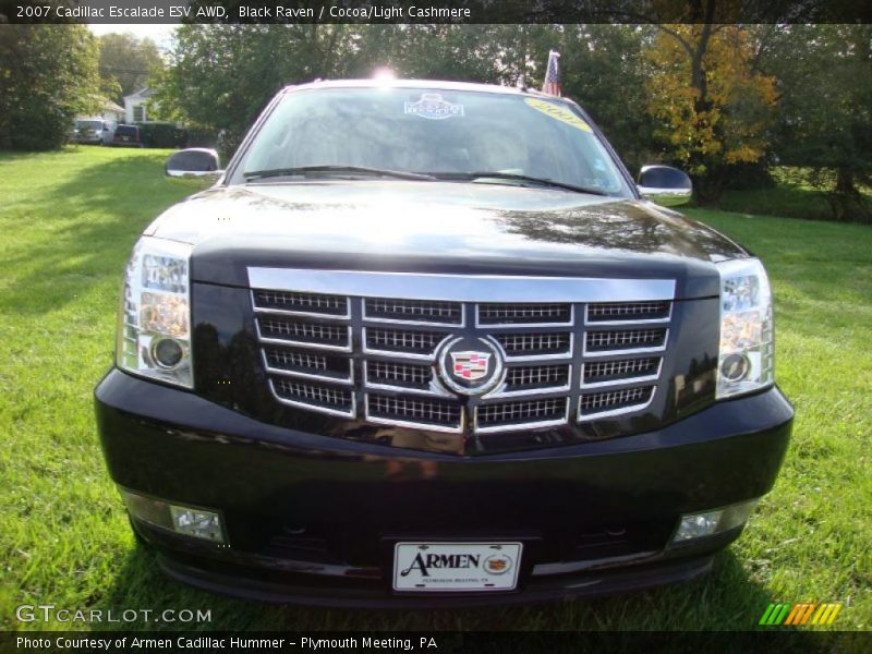 Black Raven / Cocoa/Light Cashmere 2007 Cadillac Escalade ESV AWD