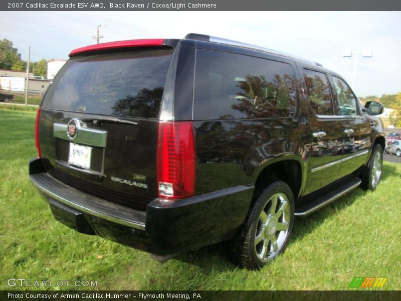 Black Raven / Cocoa/Light Cashmere 2007 Cadillac Escalade ESV AWD