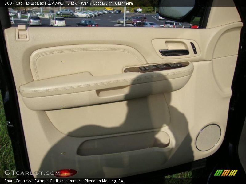 Black Raven / Cocoa/Light Cashmere 2007 Cadillac Escalade ESV AWD