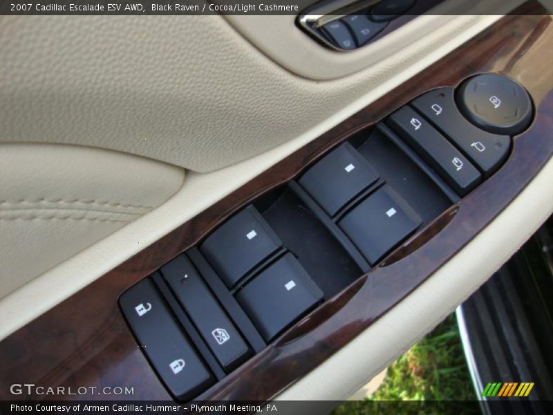 Black Raven / Cocoa/Light Cashmere 2007 Cadillac Escalade ESV AWD