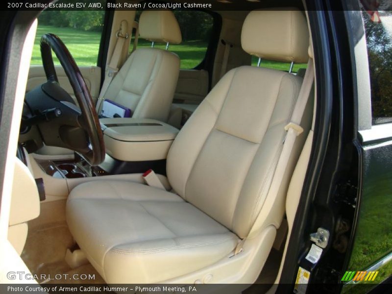 Black Raven / Cocoa/Light Cashmere 2007 Cadillac Escalade ESV AWD