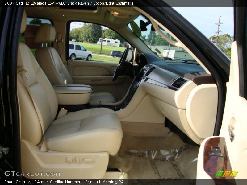Black Raven / Cocoa/Light Cashmere 2007 Cadillac Escalade ESV AWD