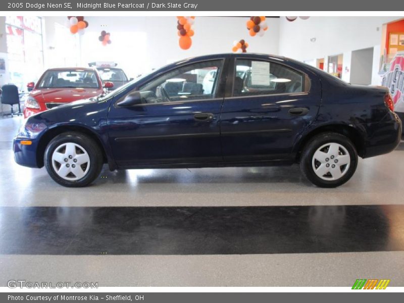 Midnight Blue Pearlcoat / Dark Slate Gray 2005 Dodge Neon SE