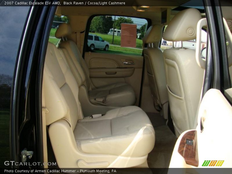 Black Raven / Cocoa/Light Cashmere 2007 Cadillac Escalade ESV AWD