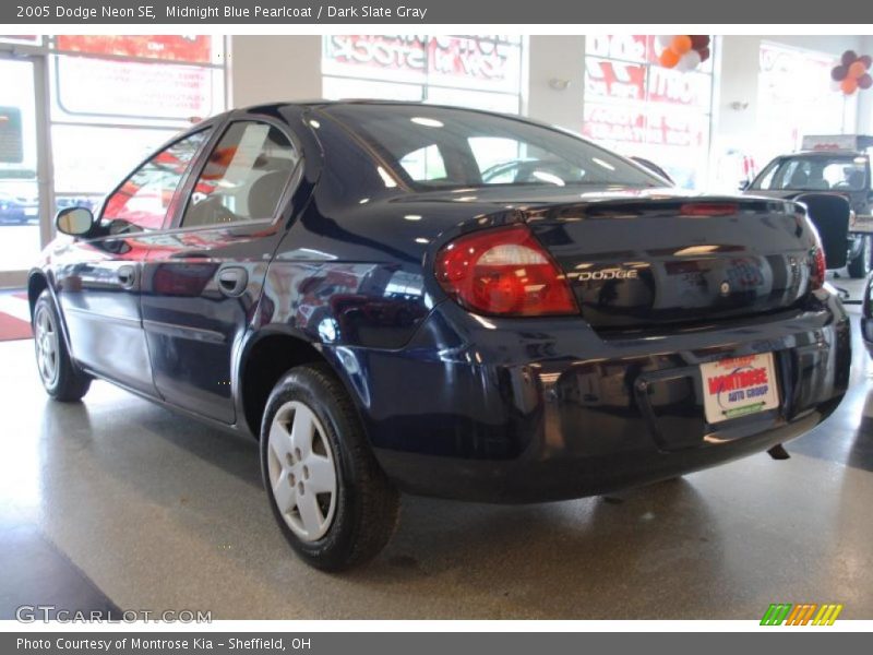 Midnight Blue Pearlcoat / Dark Slate Gray 2005 Dodge Neon SE