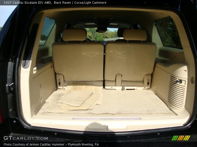 Black Raven / Cocoa/Light Cashmere 2007 Cadillac Escalade ESV AWD