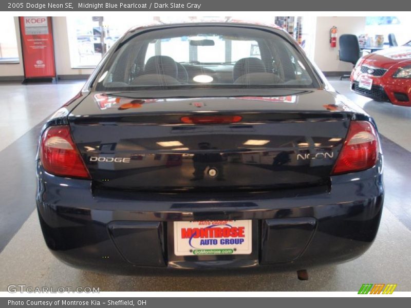 Midnight Blue Pearlcoat / Dark Slate Gray 2005 Dodge Neon SE