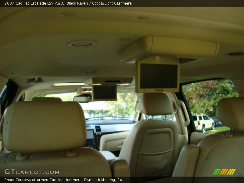 Black Raven / Cocoa/Light Cashmere 2007 Cadillac Escalade ESV AWD