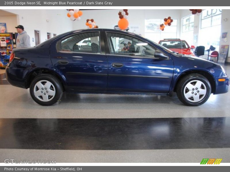Midnight Blue Pearlcoat / Dark Slate Gray 2005 Dodge Neon SE